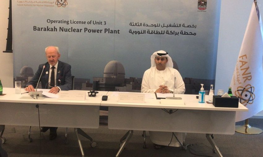  FANR Issues operating licence for the third unit of Barakah Nuclear Power Plant