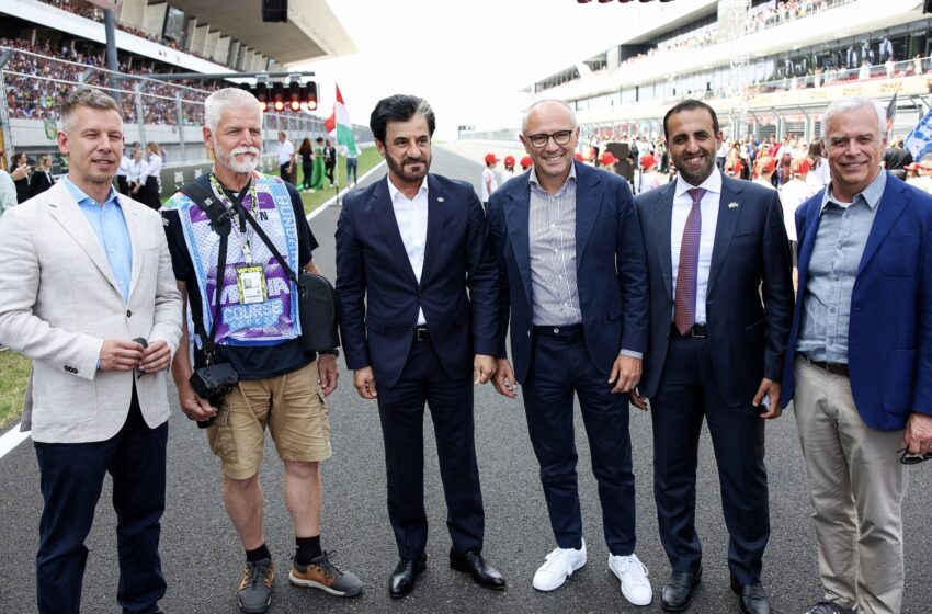  FIA President H.E. Mohammed Ben Sulayem meets with Hungarian Prime Minister Péter Magyar and Czech President Petr Pavel at Hungarian Grand Prix